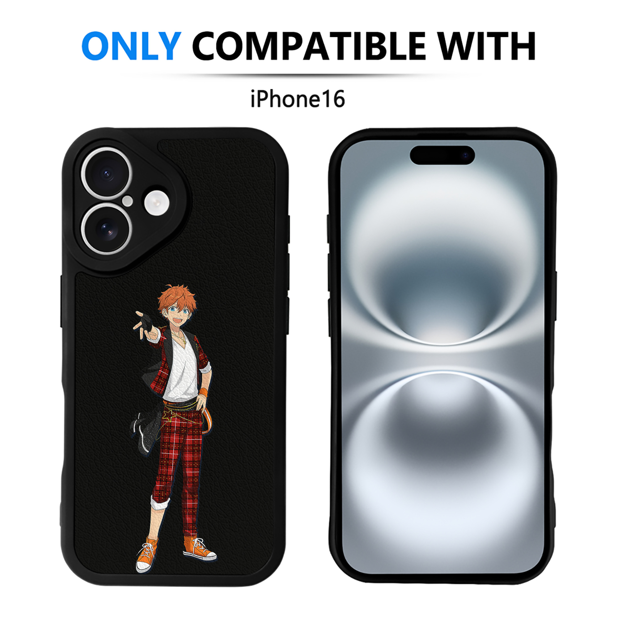 （画像用） あんさんぶるスターズ! Ensemble Stars 【iPhone 16シリーズ対応】シリコンスマホケース（レザー調） 材質：シリコン